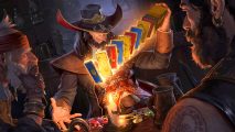 Best card games on PC: a Legends of Runeterra hero shuffling cards