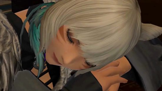 FF14 Dawntrail will "spice it up" as Yoshida admits the mundanity of current content makes him "sleepy" - A sleeping Y'shtola, the Miqote poster girl of the fantasy MMORPG FFXIV.